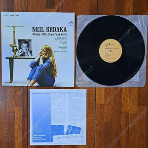 Neil Sedaka 닐 세다카 Sings His Greatest LP