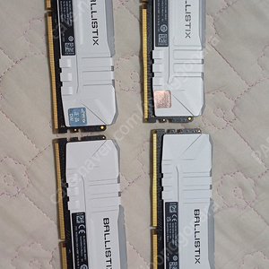 마이크론 Crucial Ballistix DDR4-3600 CL16 RGB White (16GB) 4장 메모리 램