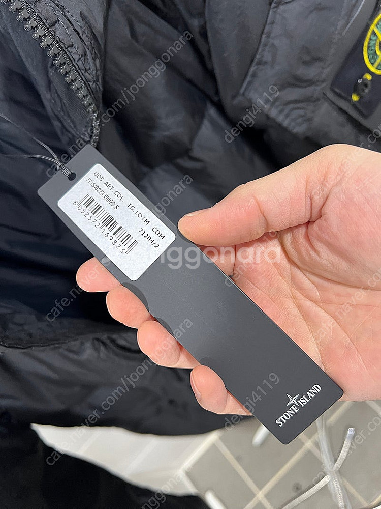 스톤아일랜드 크링클랩스 패딩 블랙 [새제품 S]--1