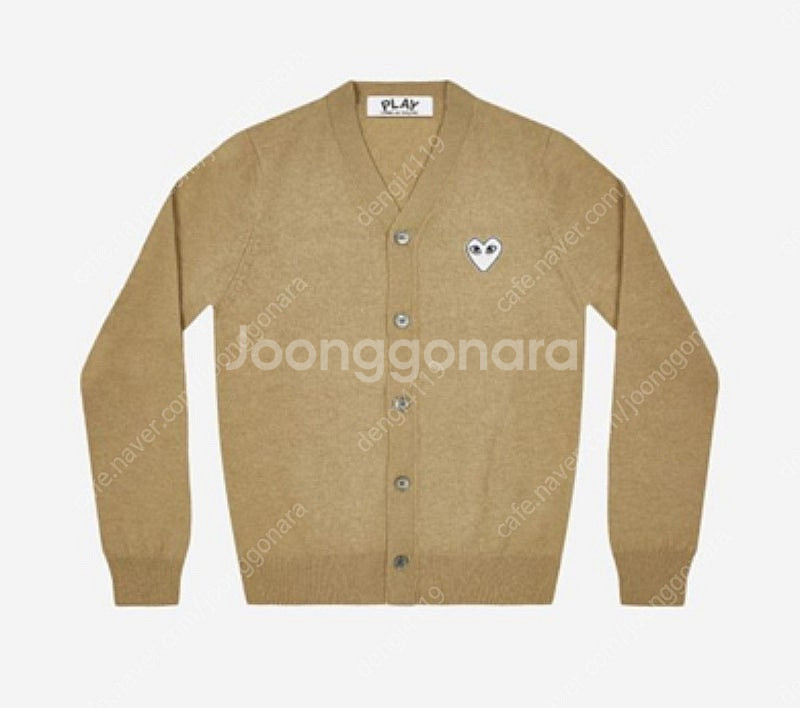 (새제품) 꼼데가르송 니트 가디건 카디건 카멜--0