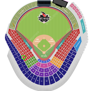 KBO 타이브레이크 kt wiz vs SSG 랜더스 3루 응원지정석 2연석