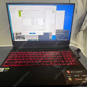 게이밍 노트북 msi gl65 8mb, i7-10750h, 1660ti, 512ssd