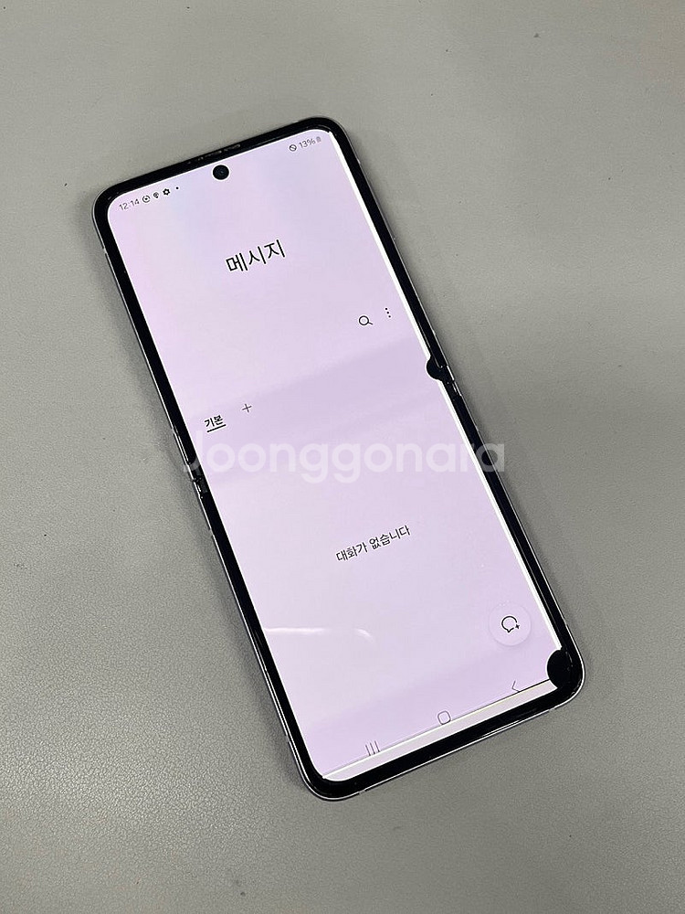 갤럭시Z플립3 퍼플 256G 민팃용 부품용 서브용 게임...--5