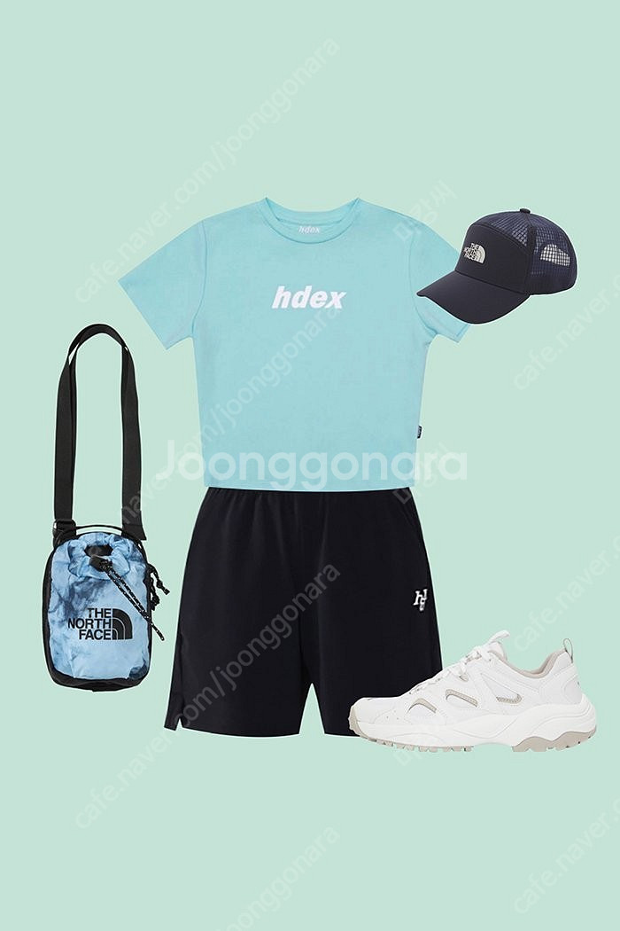 (새상품) 에이치덱스 HDEX 우먼스 릴렉스핏 크롭탑 / M사이즈--1