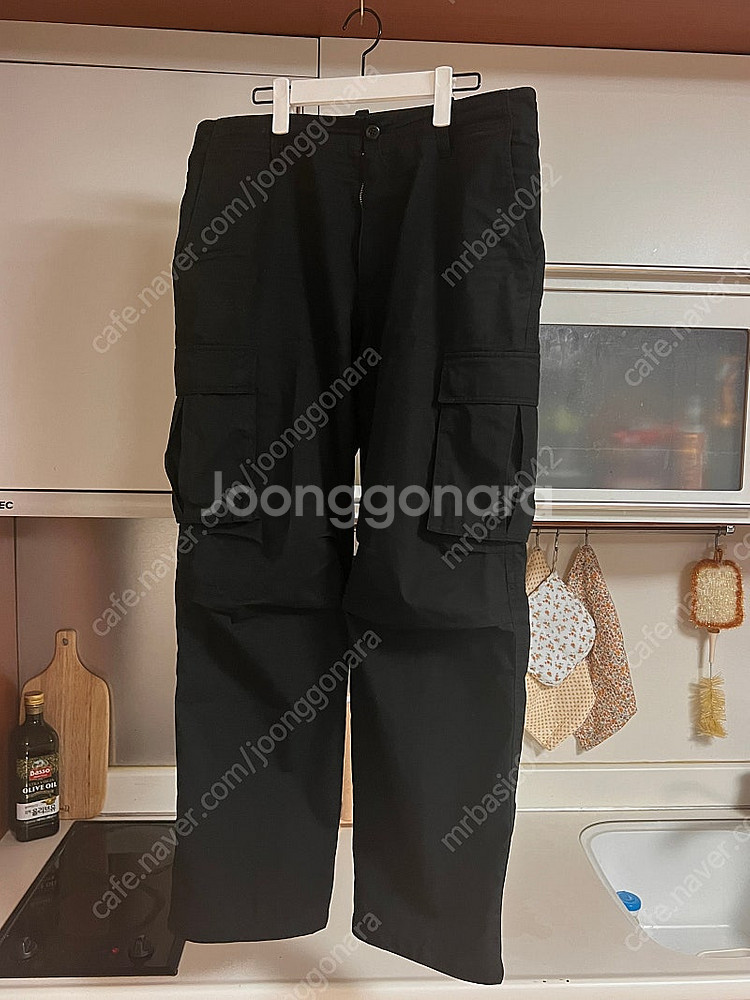 유니온블루 레플리카 카고팬츠v2 블랙 XL--0