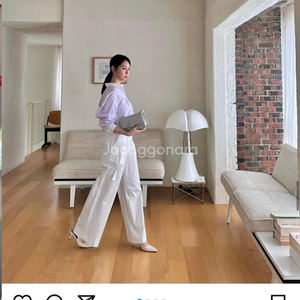 연보라 셔츠