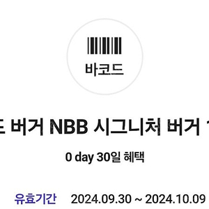 노브랜드버거 NBB 시그니처 버거 2900원