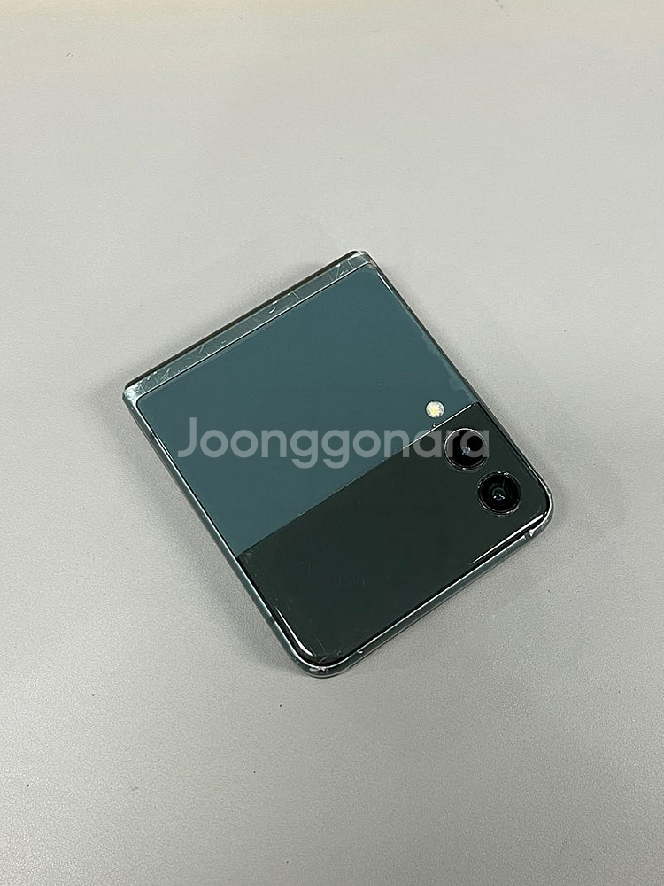 갤럭시플립3 그린색상 256G 가성비 단말기 미파손 무...--1