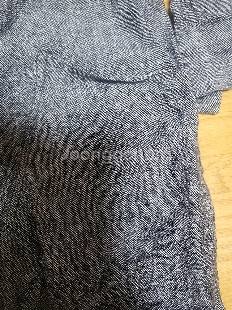구호 느낌 린네 혼방 쟈켓--2