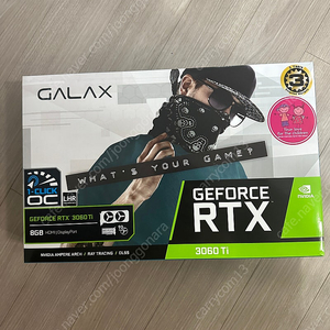 갤럭시 지포스 gtx 3060ti 8g 팝니다(보증 25.6월)