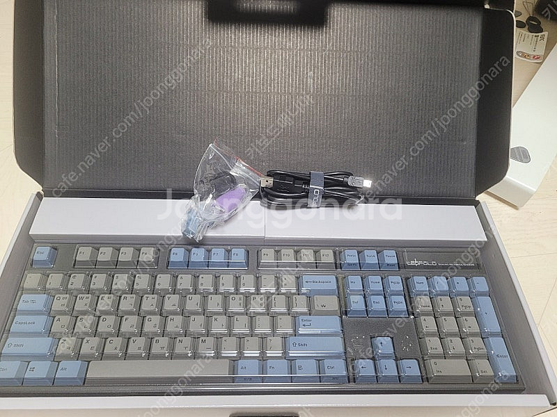 레오폴드 fc 900r pd 갈축 그레이블루--2