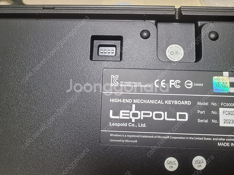레오폴드 fc 900r pd 갈축 그레이블루--3