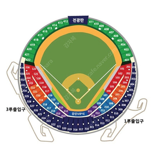 10/2 두산 vs KT 3루 네이비석 323블록 5열 2연석