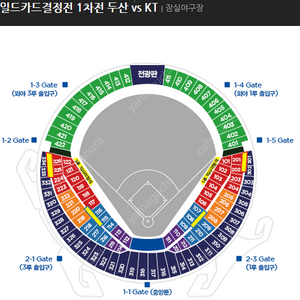 10.2(수) 와일드카드 1차전 / 두산 vs KT / 3루 오렌지석 응원석 2연석