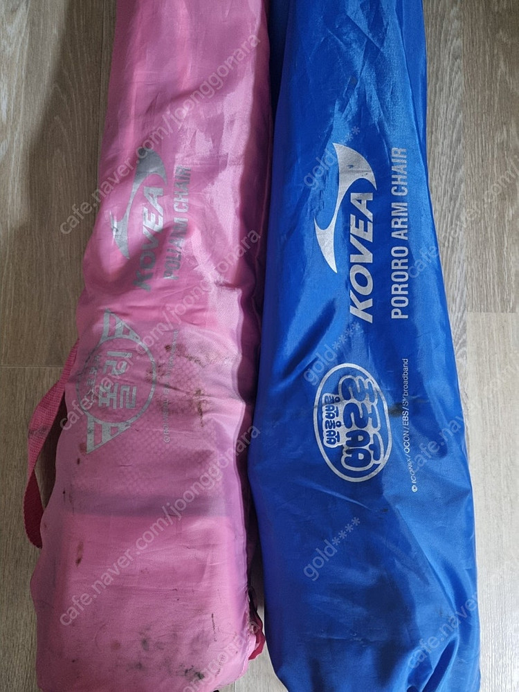 코베아 캠핑 의자 2개 일괄(어린이용 뽀로로 폴리)--2