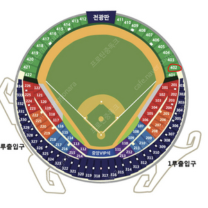 2024 KBO 가을야구 와일드카드 두산 VS KT 2차전 1루 외야(시야방해석) 2연석, 4연석 양도합니다