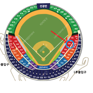 와일드카드 2차전 / 두산vsKT / 1루 레드석 2연석