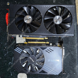 고장난 이엠텍 사파이어 rx570 4g / 고장난 조탁GTX1060 6G 그래픽카드 판매합니다.