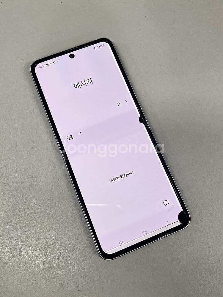 갤럭시Z플립3 퍼플 256G 민팃용 부품용 서브용 게임...--5
