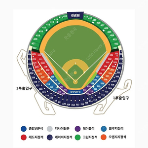 두산 vs KT 와일드카드 2차전 중앙네이비 통로4연석 판매