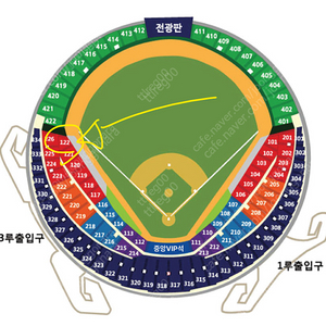 10/3 와일드카드 2차전(두산vsKT)/3루 레드존/122블럭/단석(1자리)