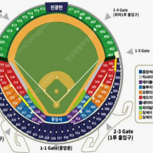 와일드 카드 2차전 KT VS 두산 3루 블루석 좌통 앞뒤 2연석 총 4연석 판매