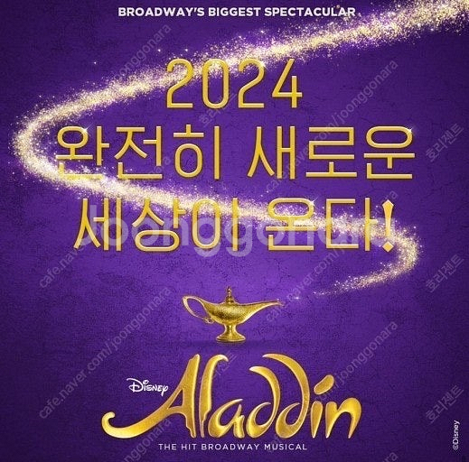 뮤지컬 알라딘 11/19 박강현 첫공 1층 9열 R석 ...--0