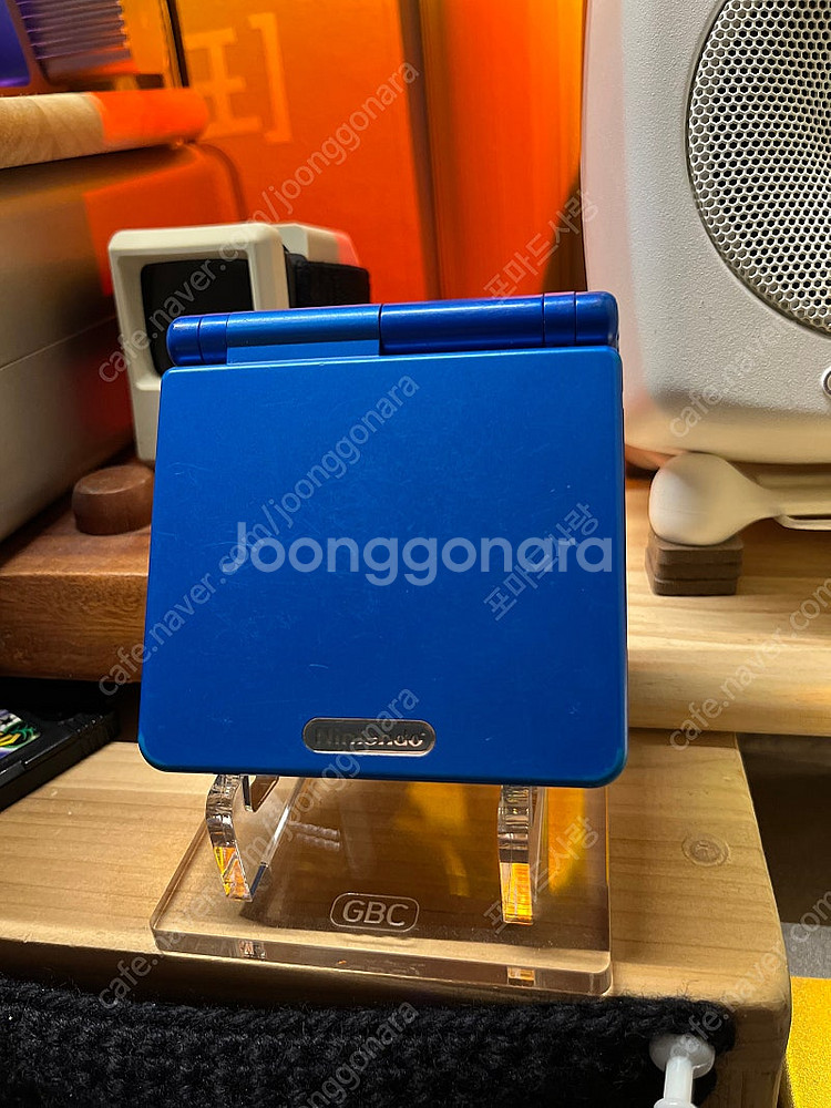 닌텐도 정품 한정판 게임보이sp 록맨에디션--1