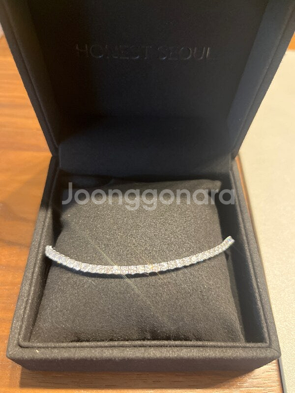 14k 다이아몬드 테니스팔찌--0