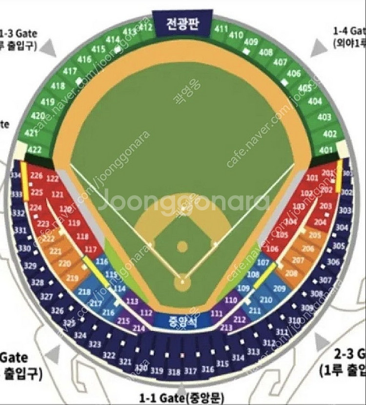 와일드카드 1차전 두산 vs KT 3루 오렌지석/블루석...--0