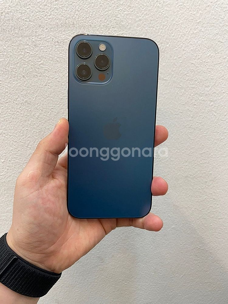 아이폰12프로맥스 블루 128GB 상태좋은 중고55만팝...--1