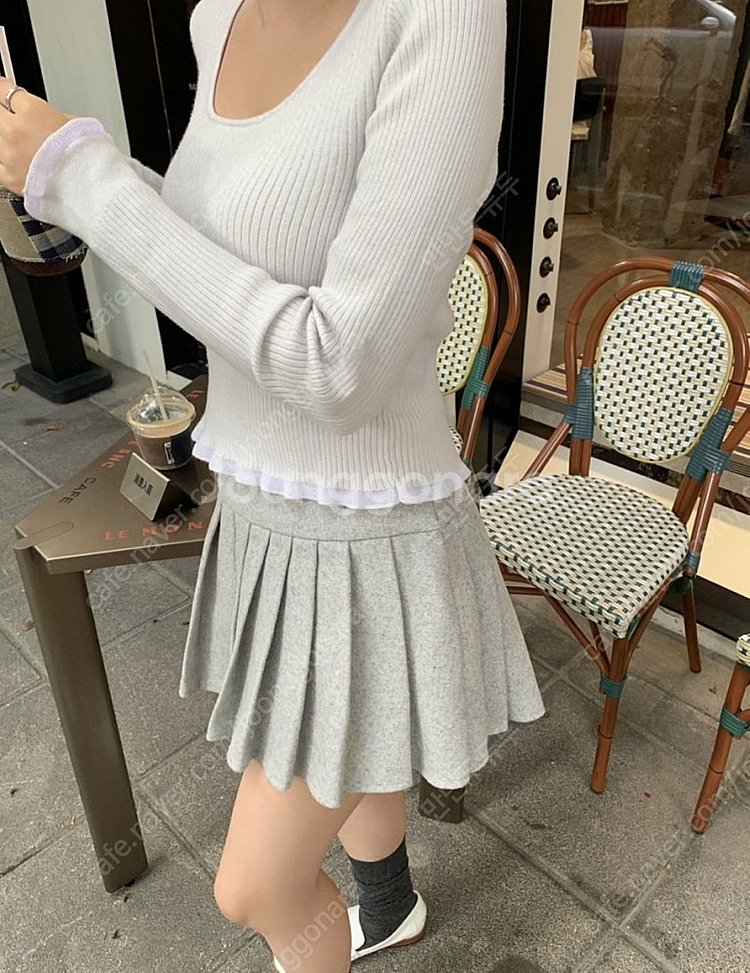 베르니 마켓 Rosie frill knit--2
