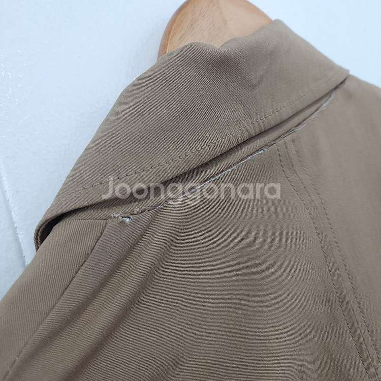 톰보이 클래식 베이지 벨티드 트렌치 코트 / 한섬 타임...--4