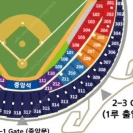 와일드카드 2차전 1루 쪽 네이비 314블럭 1자리