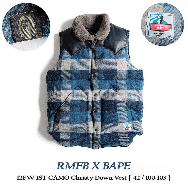 록키마운틴페더베드 X 베이프 12FW 크리스티 다운 베...--0