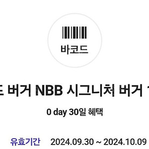 노브랜드버거 NBB 시그니처 버거 2900원 단품