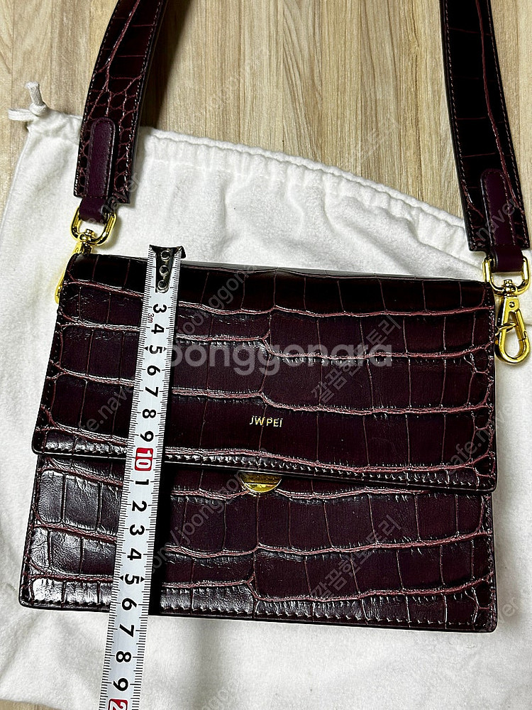 JWPEI 미국브랜드 악어무늬 비건백--6