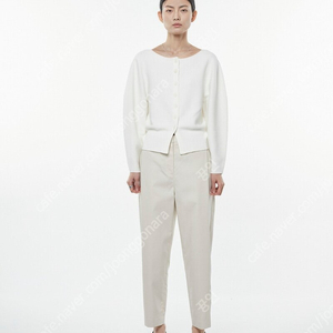 AMOMENTO 아모멘토 WHOLEGARMENT ROUNDED CARDIGAN