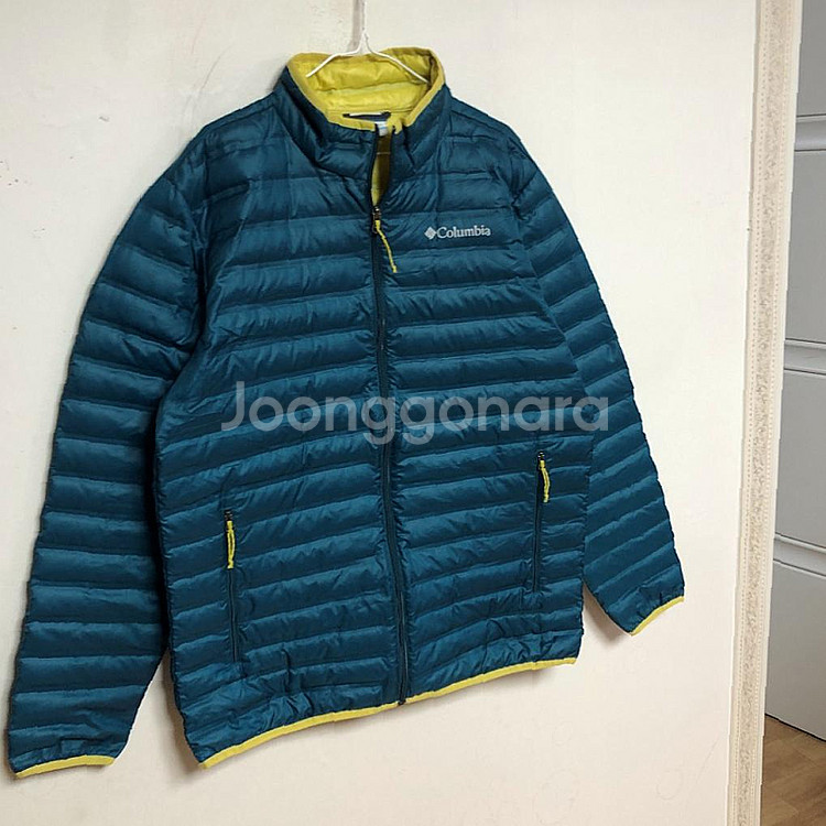 깨끗 컬럼비아 남성 오리털 경량패딩 105XL--1