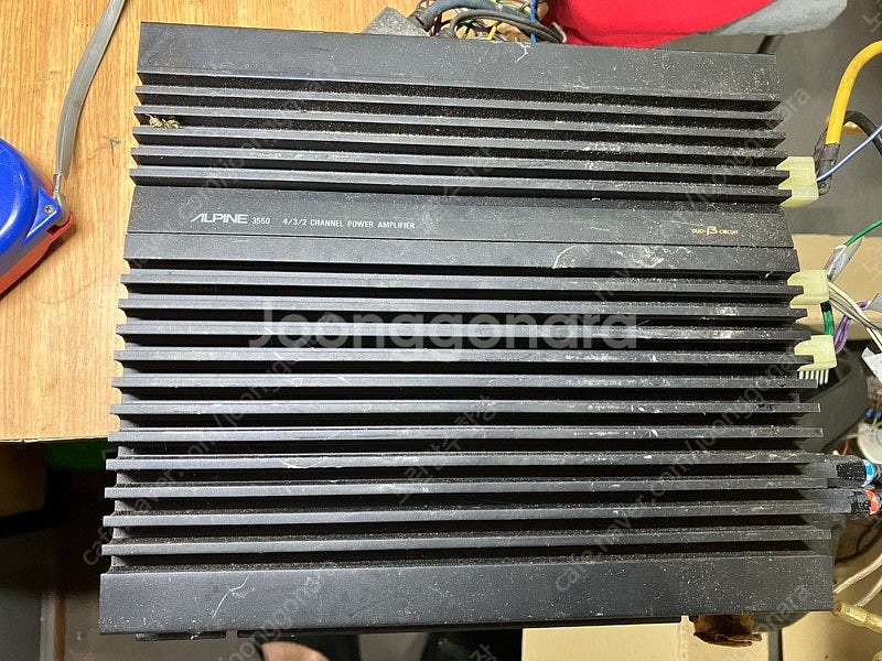 Alpine 3550 4/3/2채널 파워 앰프 12V--0