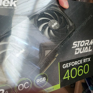 미개봉 이엠텍 지포스 RTX 4060 STORM X Dual OC D6 8GB