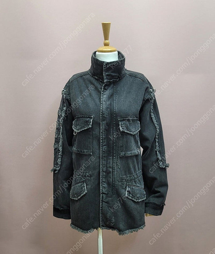 자라 우먼 흑청 링 데미지 자켓 19000--2