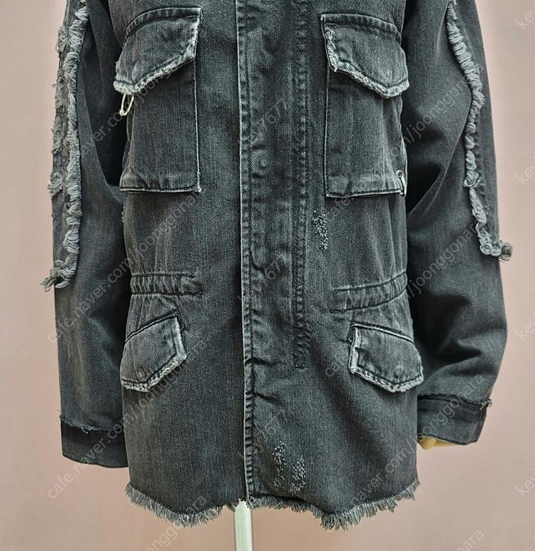 자라 우먼 흑청 링 데미지 자켓 19000--4