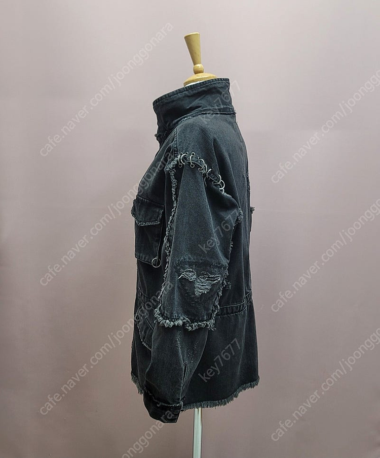 자라 우먼 흑청 링 데미지 자켓 19000--5