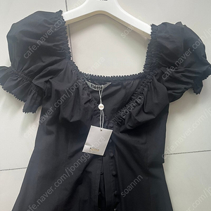 플레따 드레스 flétta 91 Deep V-neck Dress 블랙