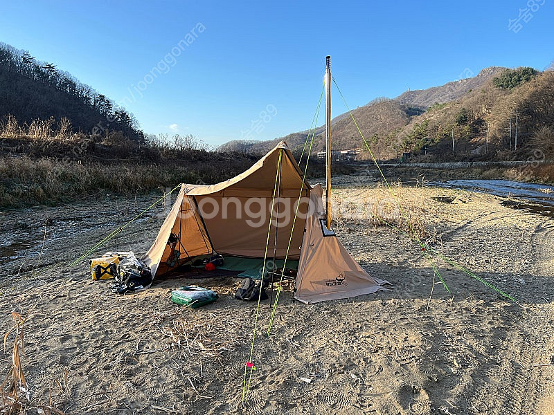 A텐트 첼트반 TC 면혼방 텐트 샌드색상 탄색--0