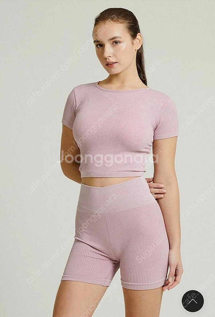잇존 와플 쇼츠 마우브페이드--0