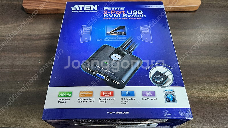 ATEN CS22U KVM 스위치 USB 2포트 싸게 ...--0