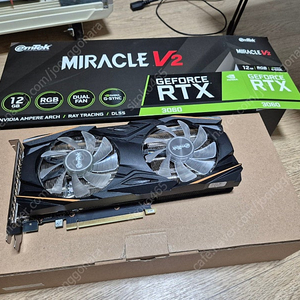 이엠텍 RTX3060 MIRACLE V2 D6 12GB 판매합니다.