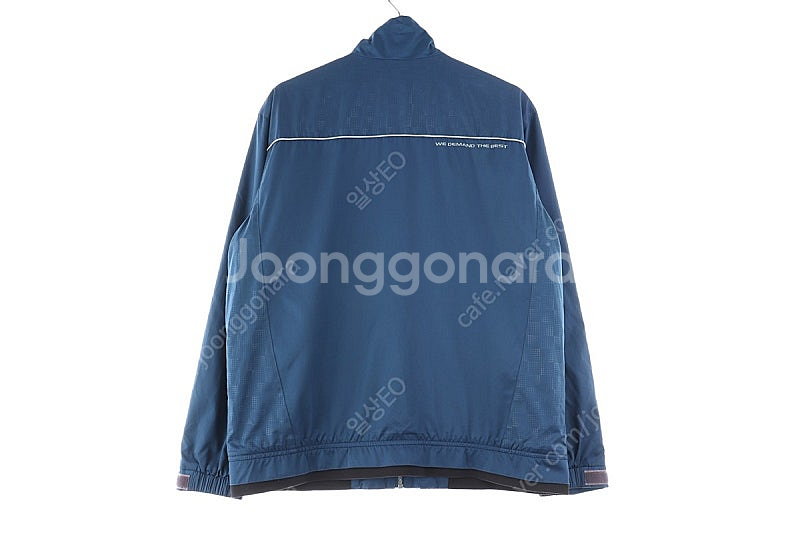 (M) 아식스 집업 바람막이 점퍼자켓 블루 나일론 올드...--6